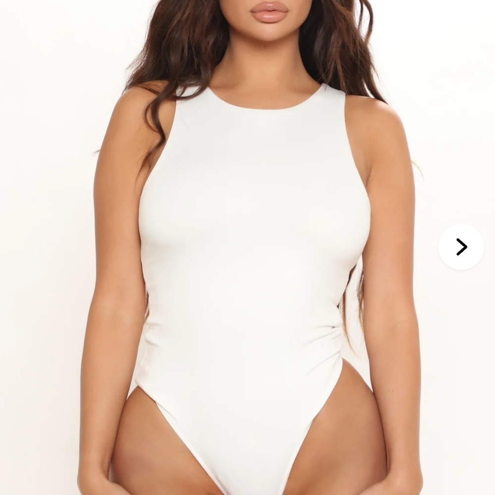 Fashion Nova White Bodysuit